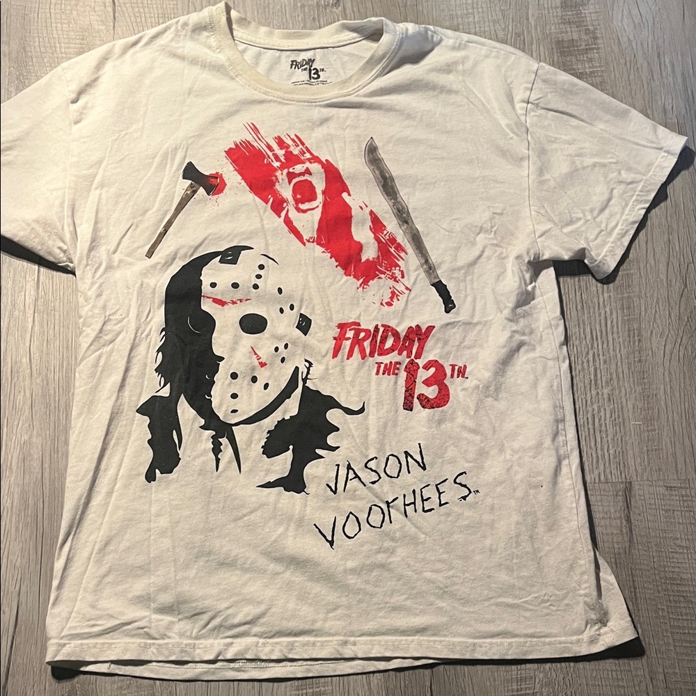 Friday the 13th Graphic T-Shirt size L stained